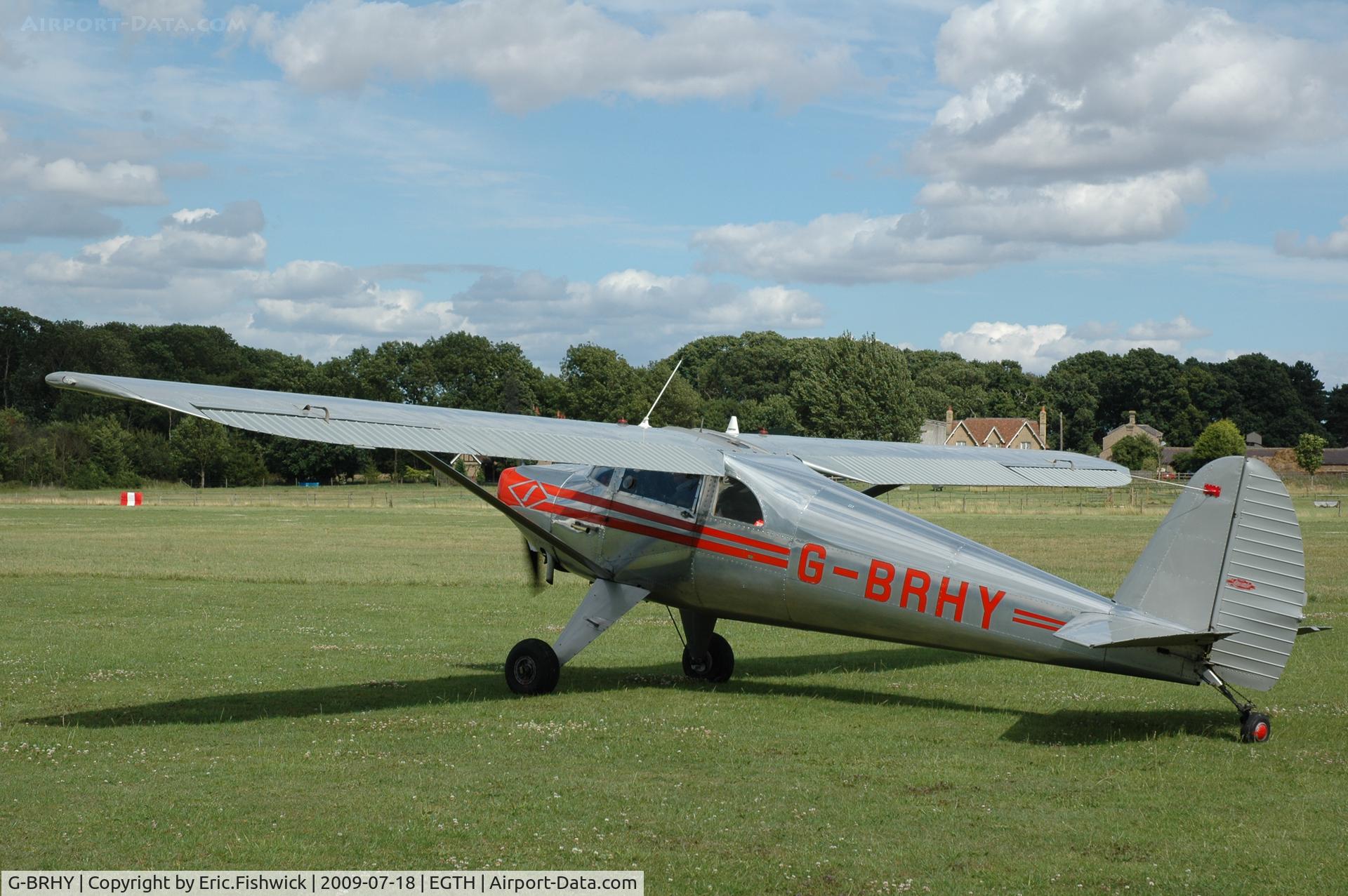 G-BRHY, 1947 Luscombe 8E Silvaire C/N 5138, 1. G-BRHY at Shuttleworth Evening Air Display July 09