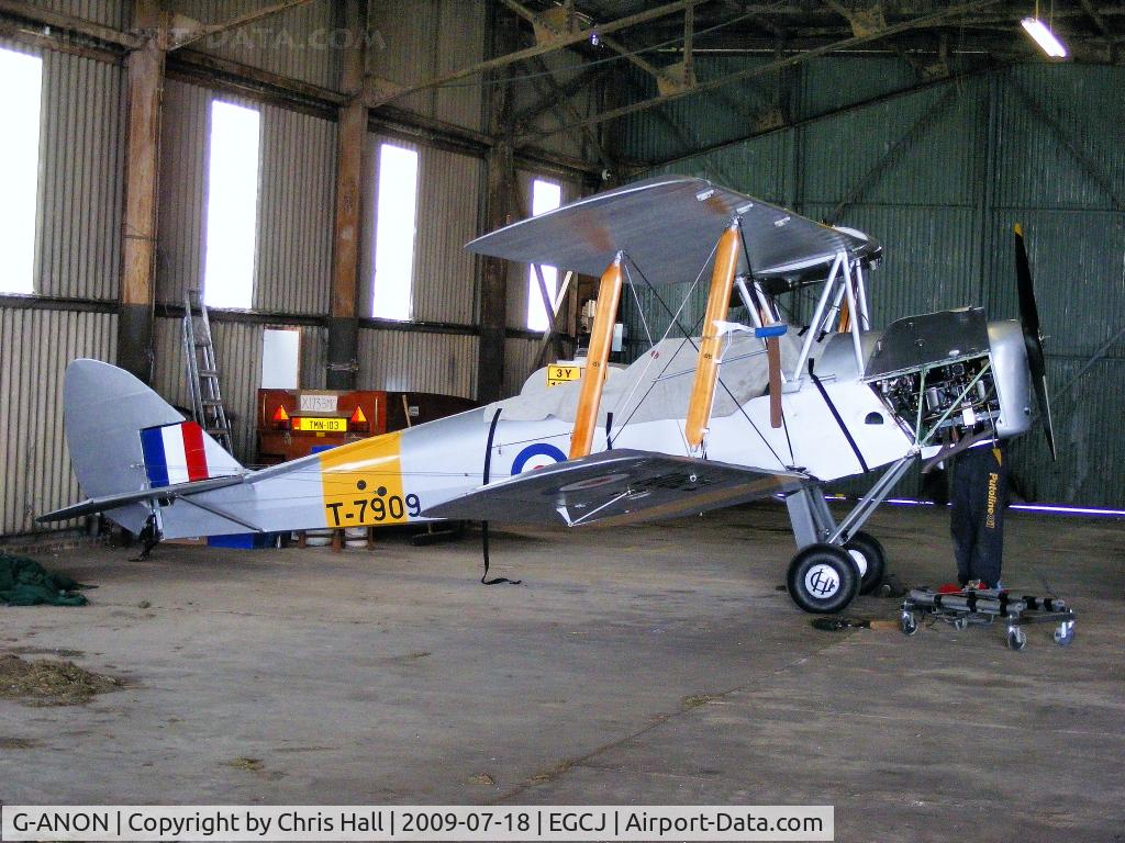 G-ANON, 1941 De Havilland DH-82A Tiger Moth II C/N 84270, wearing its former RAF id T7909