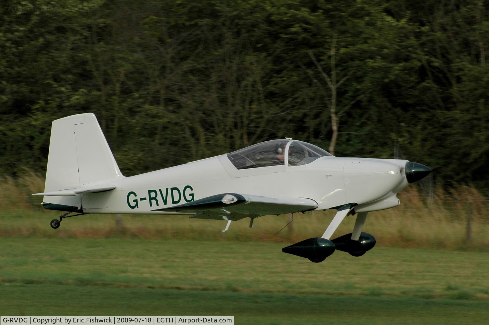 G-RVDG, 2007 Vans RV-9 C/N PFA 320-14310, G-RVDG departing Shuttleworth Evening Air Display July 09