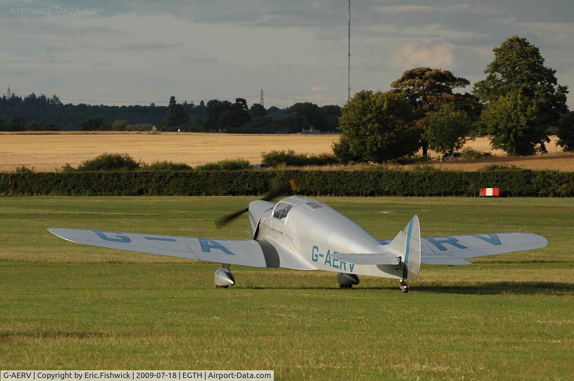 G-AERV, 1936 Miles M11A Whitney Straight C/N 307, G-AERV at Shuttleworth Evening Air Display July 09
