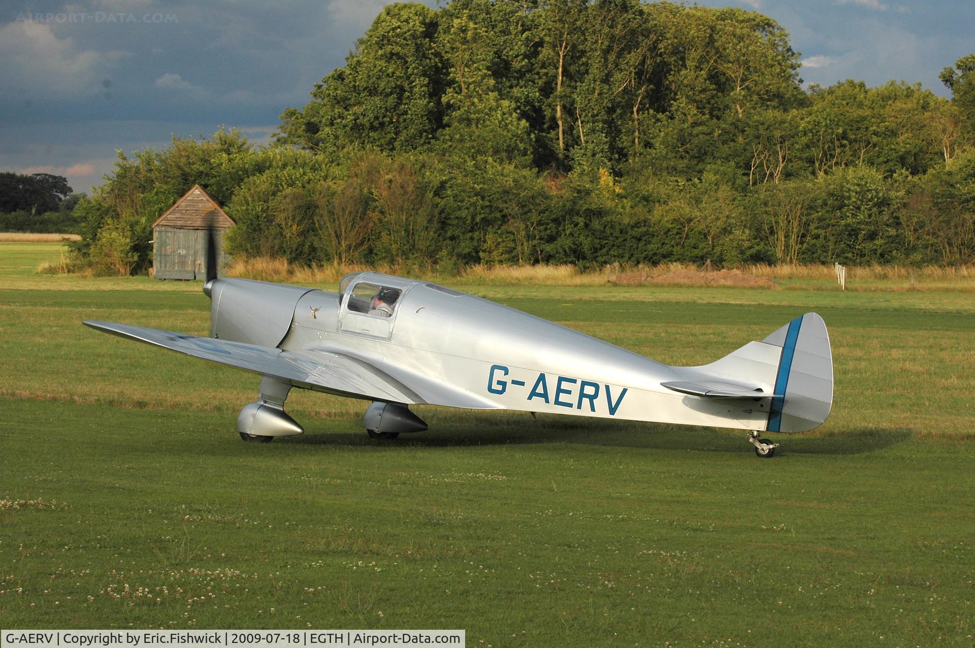 G-AERV, 1936 Miles M11A Whitney Straight C/N 307, 1. G-AERV at Shuttleworth Evening Air Display July 09