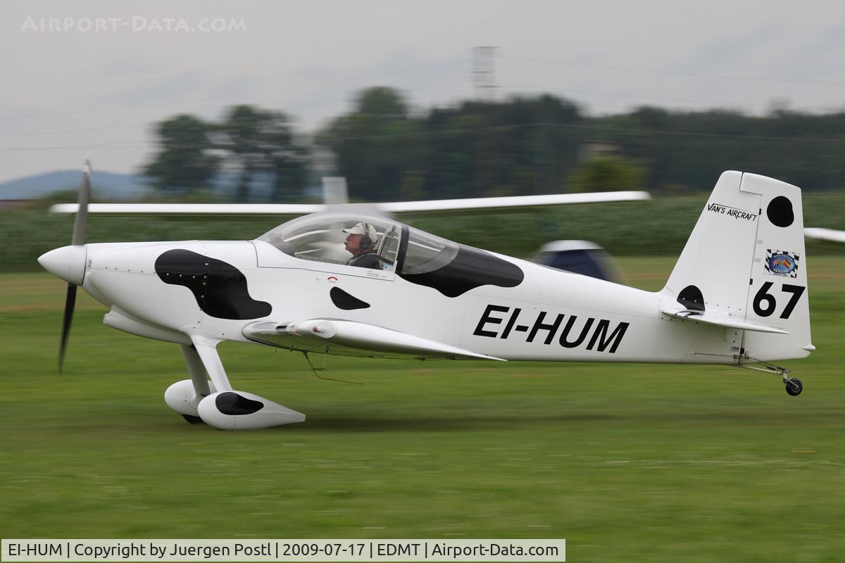 EI-HUM, Vans RV-7 C/N 70588-1, Van's RV-7