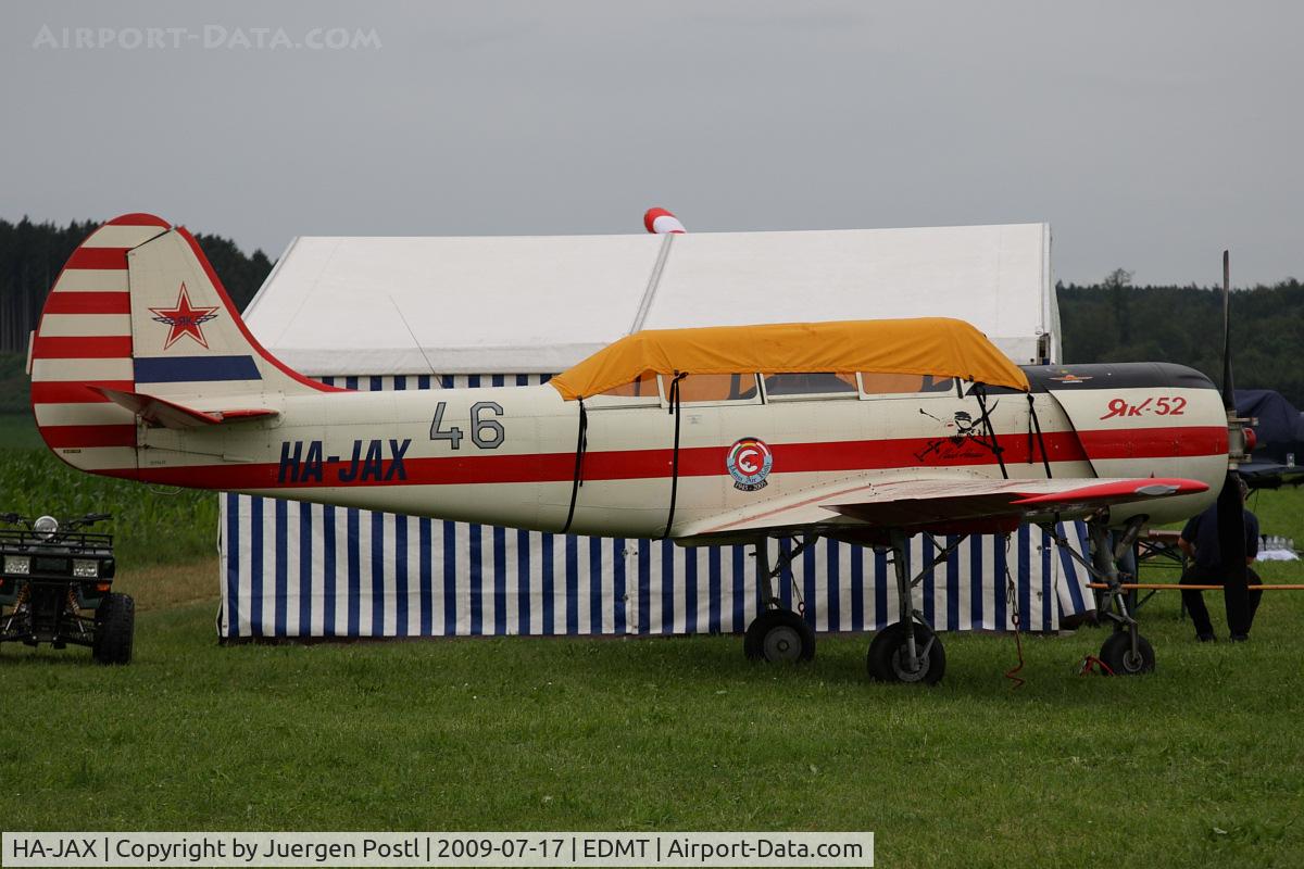 HA-JAX, 1991 Yakovlev Yak-52 C/N 9111411, Aerostar Yak-52