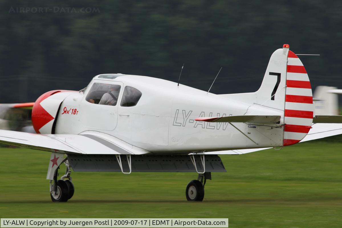 LY-ALW, 1981 Yakovlev Yak-18T C/N 22202044595, Yakovlev Yak-18T