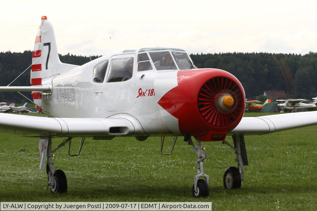 LY-ALW, 1981 Yakovlev Yak-18T C/N 22202044595, Yakovlev Yak-18T