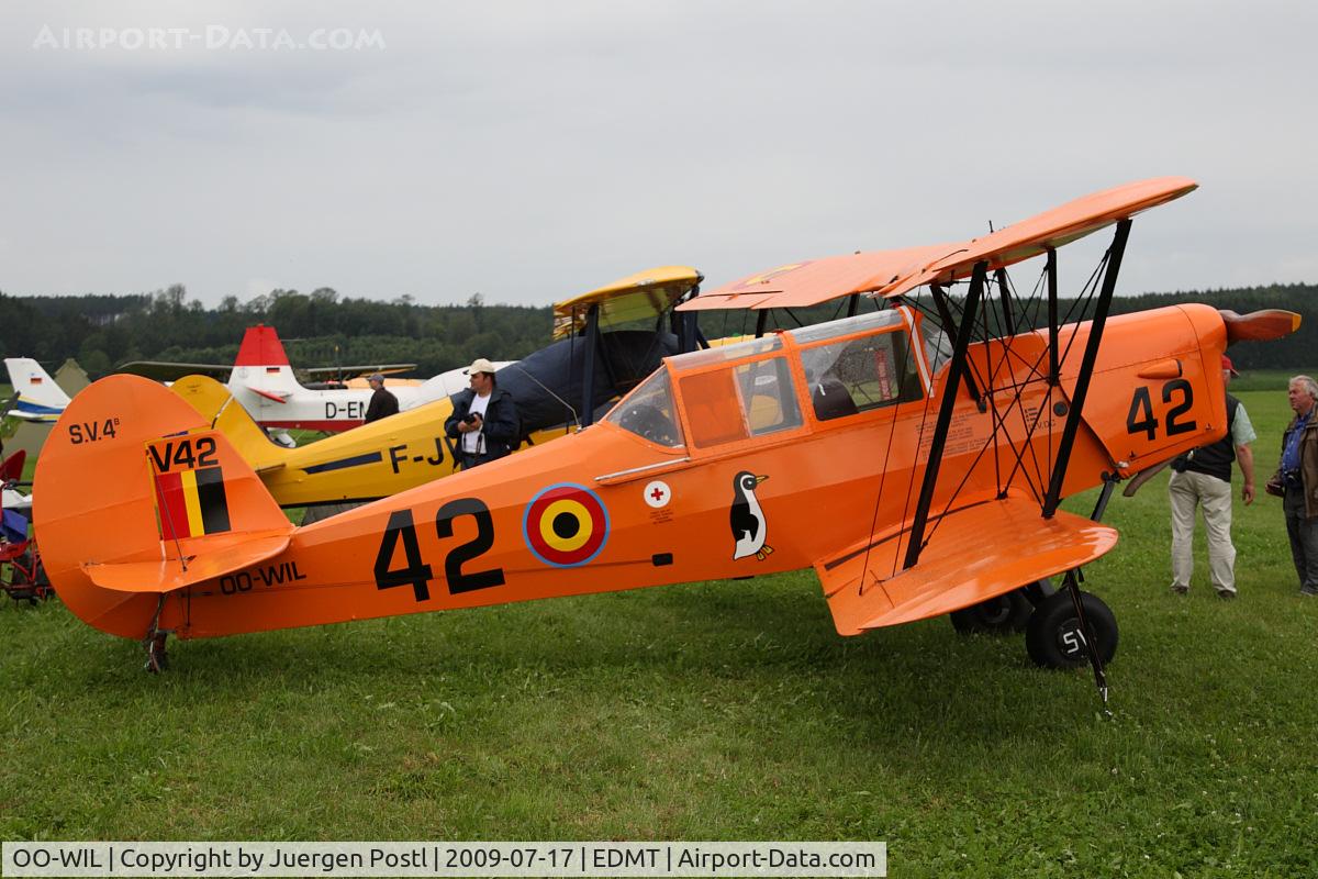 OO-WIL, Stampe-Vertongen SV-4B C/N 1184, Stampe Vertongen SV-4B