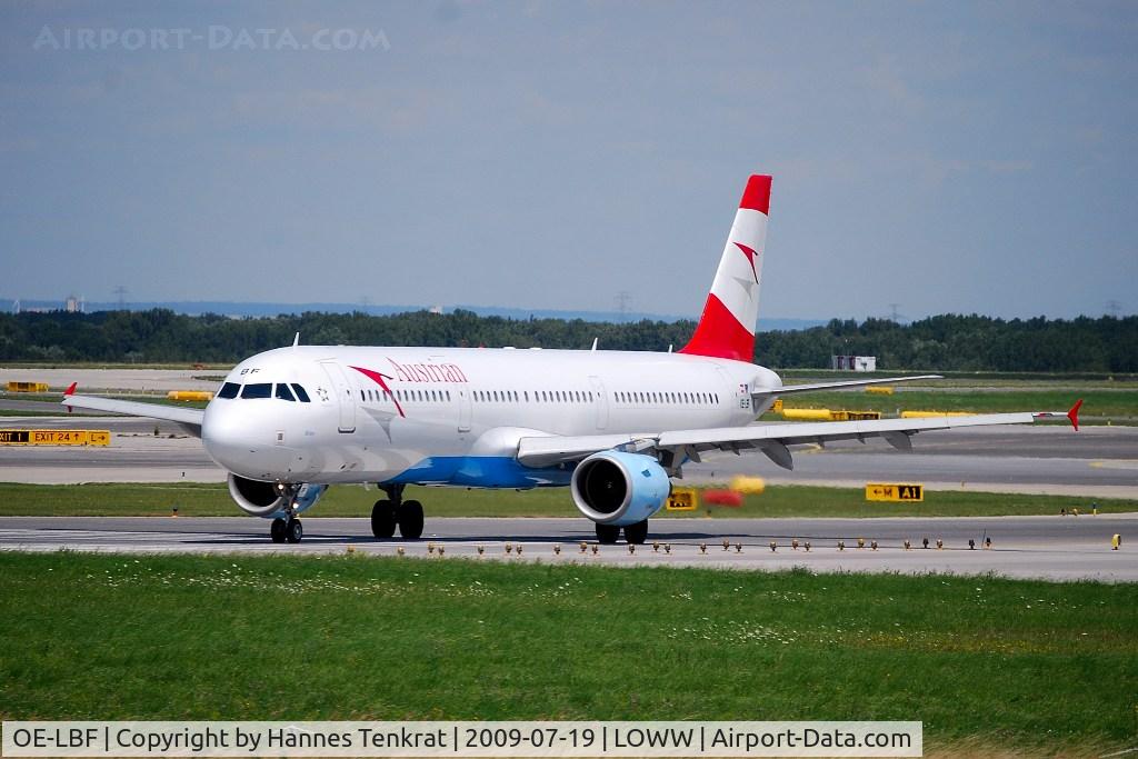 OE-LBF, 2001 Airbus A321-211 C/N 1458, Austrian Airlines Airbus A321