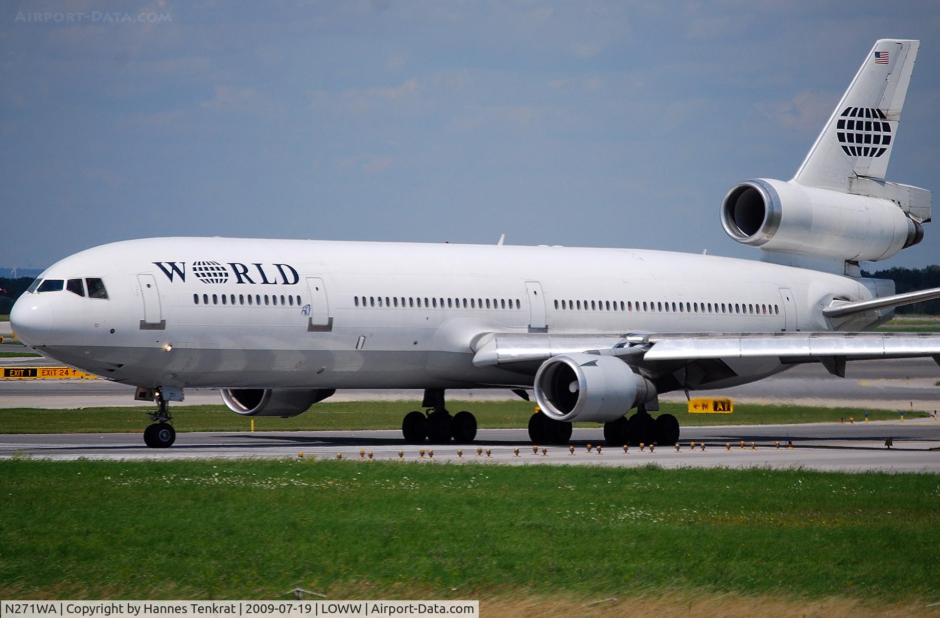 N271WA, 1992 McDonnell Douglas MD-11 C/N 48518, World Airways MD-11