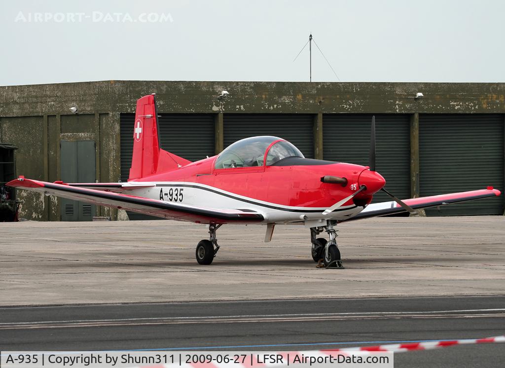A-935, 1983 Pilatus PC-7 Turbo Trainer C/N 343, Used as a demo during lst LFSR Airshow...
