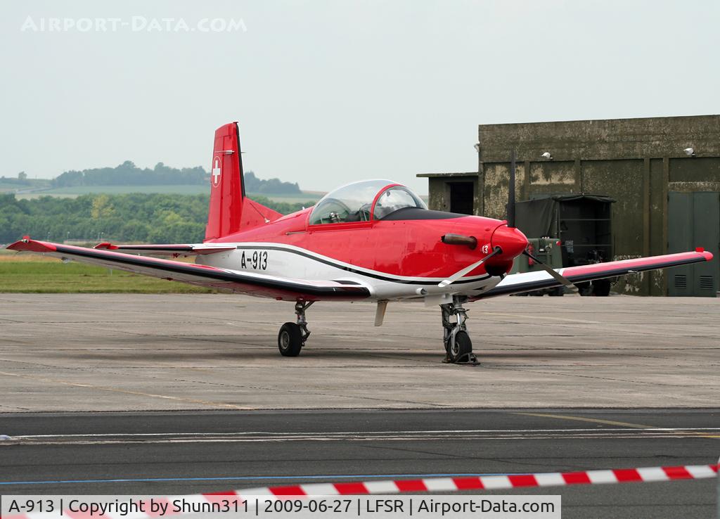 A-913, 1982 Pilatus PC-7 Turbo Trainer C/N 321, Used as a demo during lst LFSR Airshow...