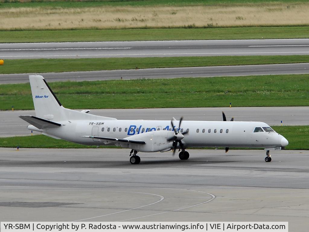 YR-SBM, 1995 Saab 2000 C/N 2000-014, Blue Air connects VIE with Suceava in northern Romania