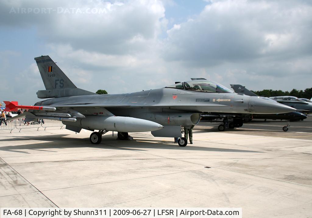 FA-68, SABCA F-16AM Fighting Falcon C/N 6H-68, Displayed during last LFSR Airshow...