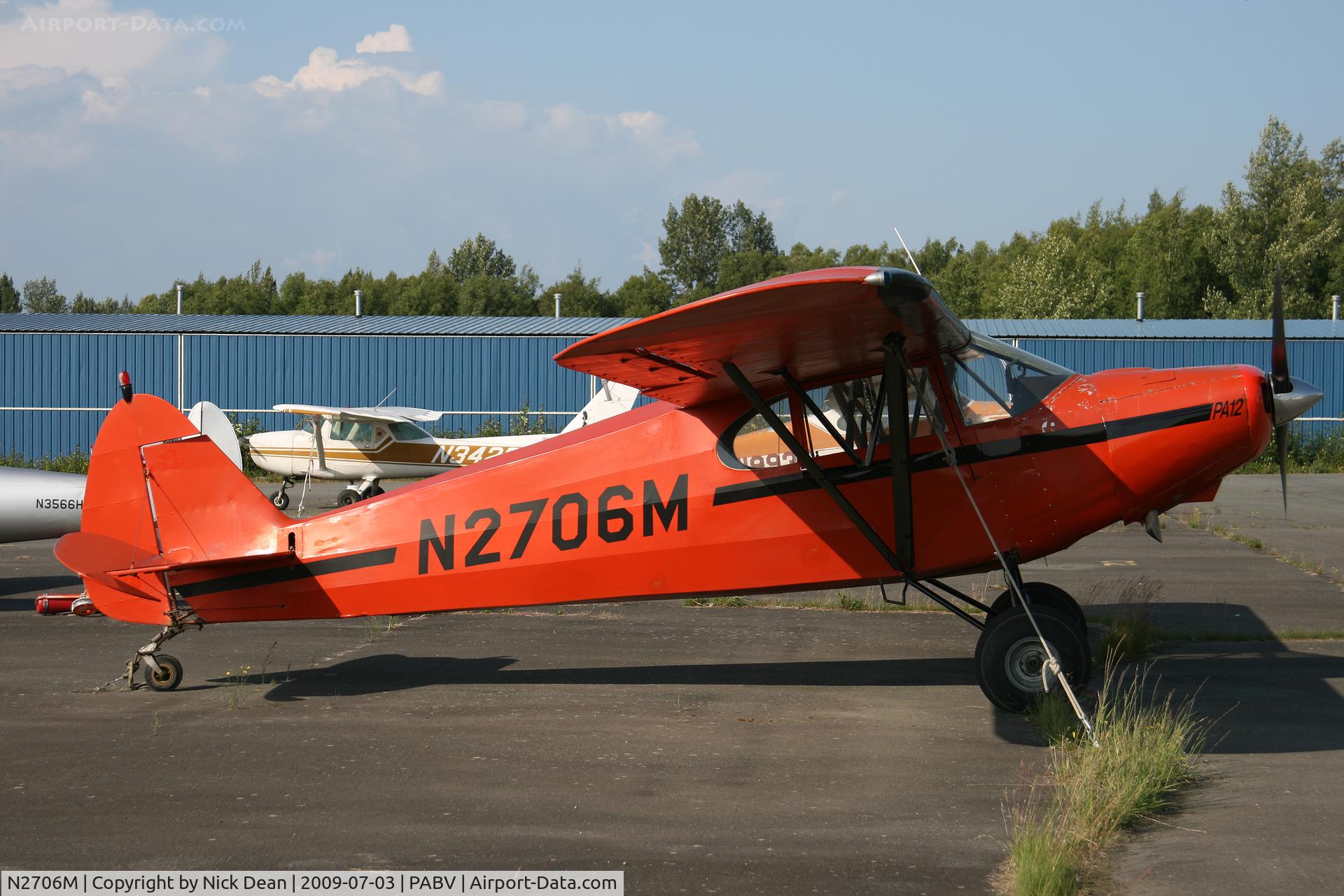 N2706M, 1946 Piper PA-12 Super Cruiser C/N 12-1209, PABV