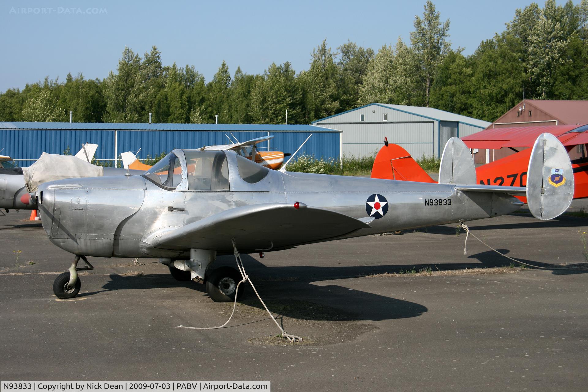 N93833, 1946 Erco 415C Ercoupe C/N 1156, PABV