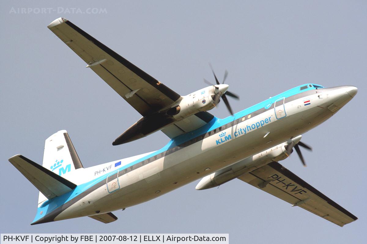 PH-KVF, 1990 Fokker 50 C/N 20207, climb out