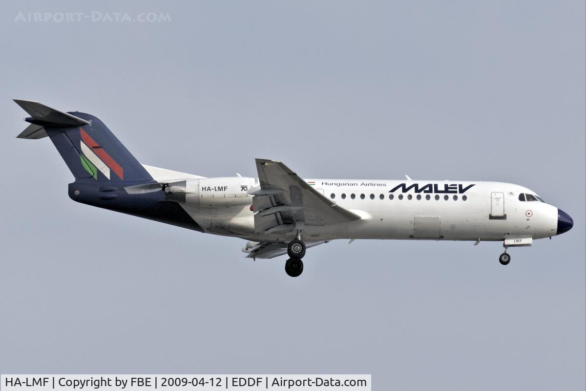HA-LMF, 1996 Fokker 70 (F-28-0070) C/N 11571, short final