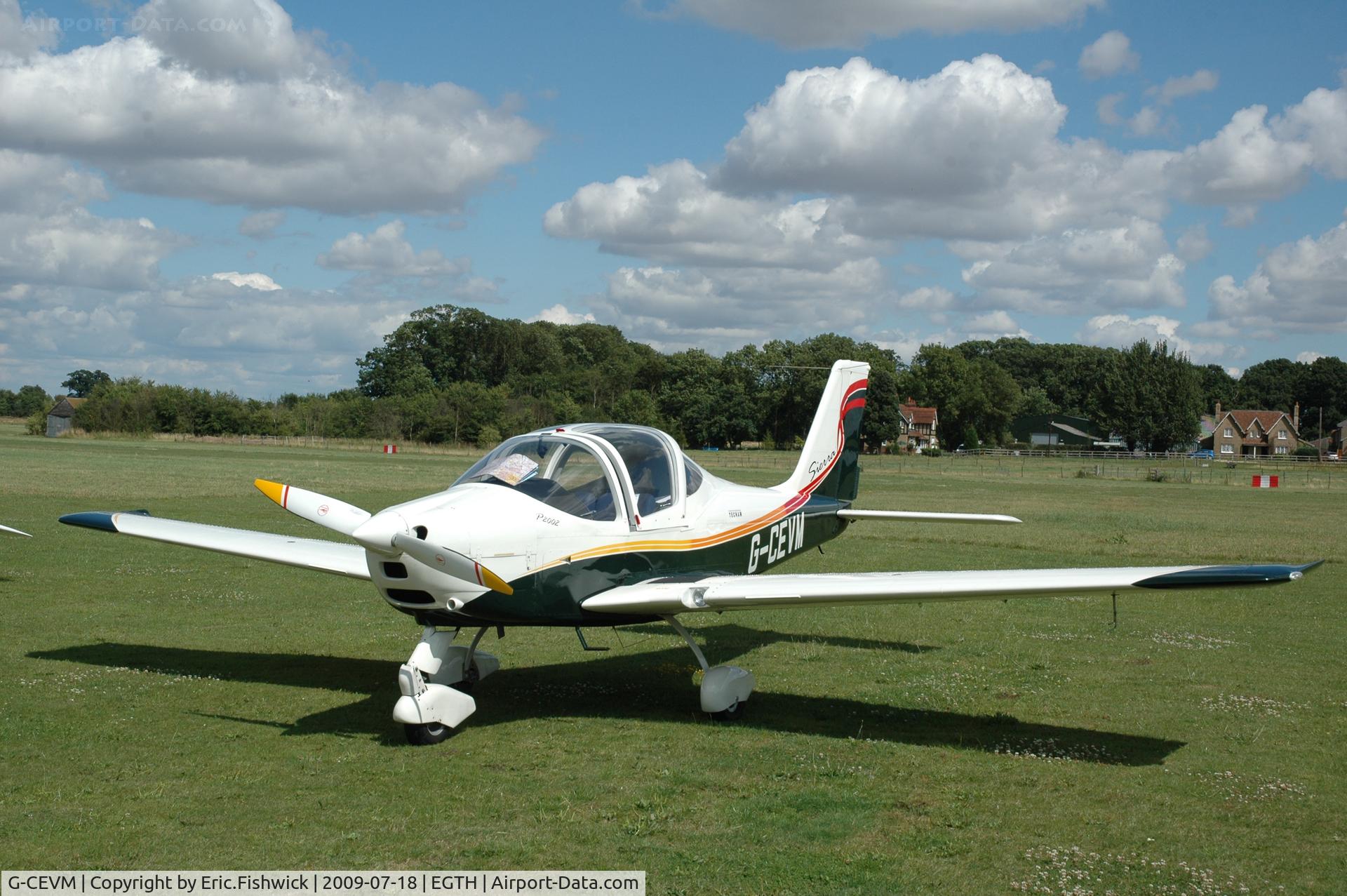 G-CEVM, 2008 Tecnam P-2002EA Sierra C/N PFA 333-14709, G-CEVM at Shuttleworth Evening Air Display July 09