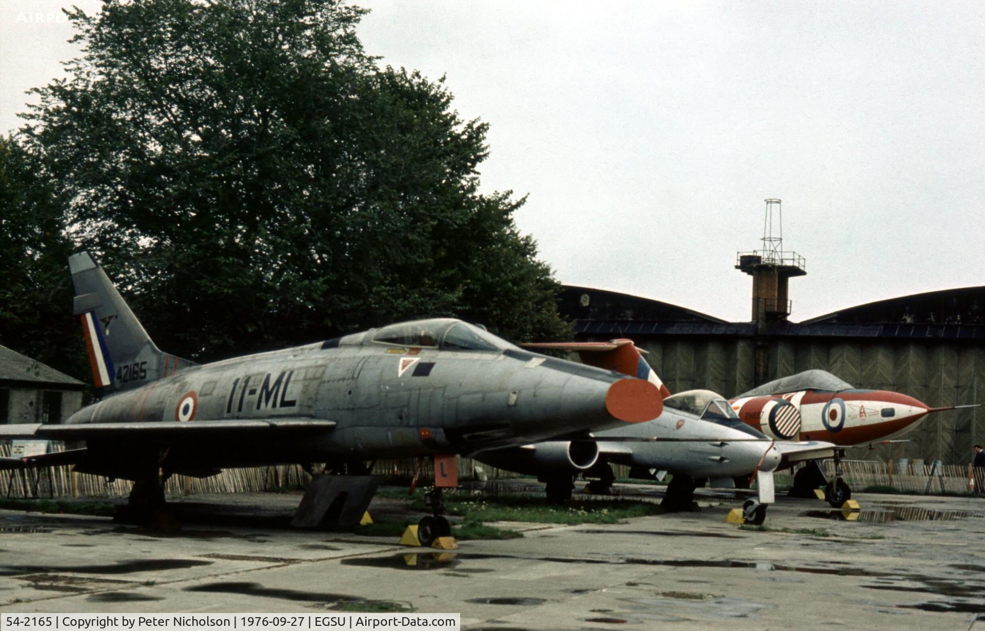 54-2165, North American F-100D Super Sabre C/N 223-45, Another view of the former EC.70 Super Sabre at the Imperial War Museum, Duxford in the Summer of 1976.