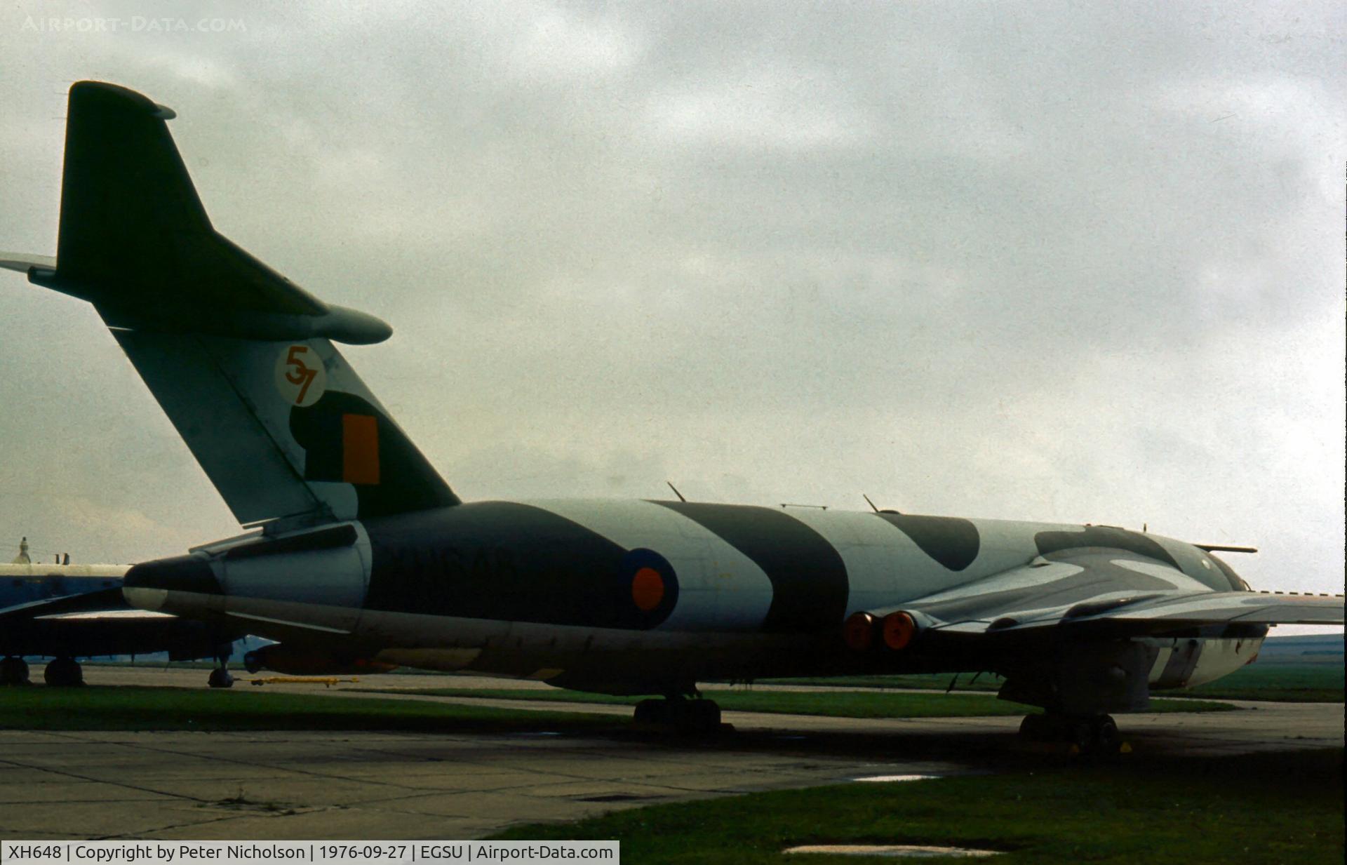 XH648, 1959 Handley Page Victor K.1A C/N HP80/48, Victor K.1A of 57 Squadron on display in the Summer of 1976 at the Imperial War Museum, Duxford.