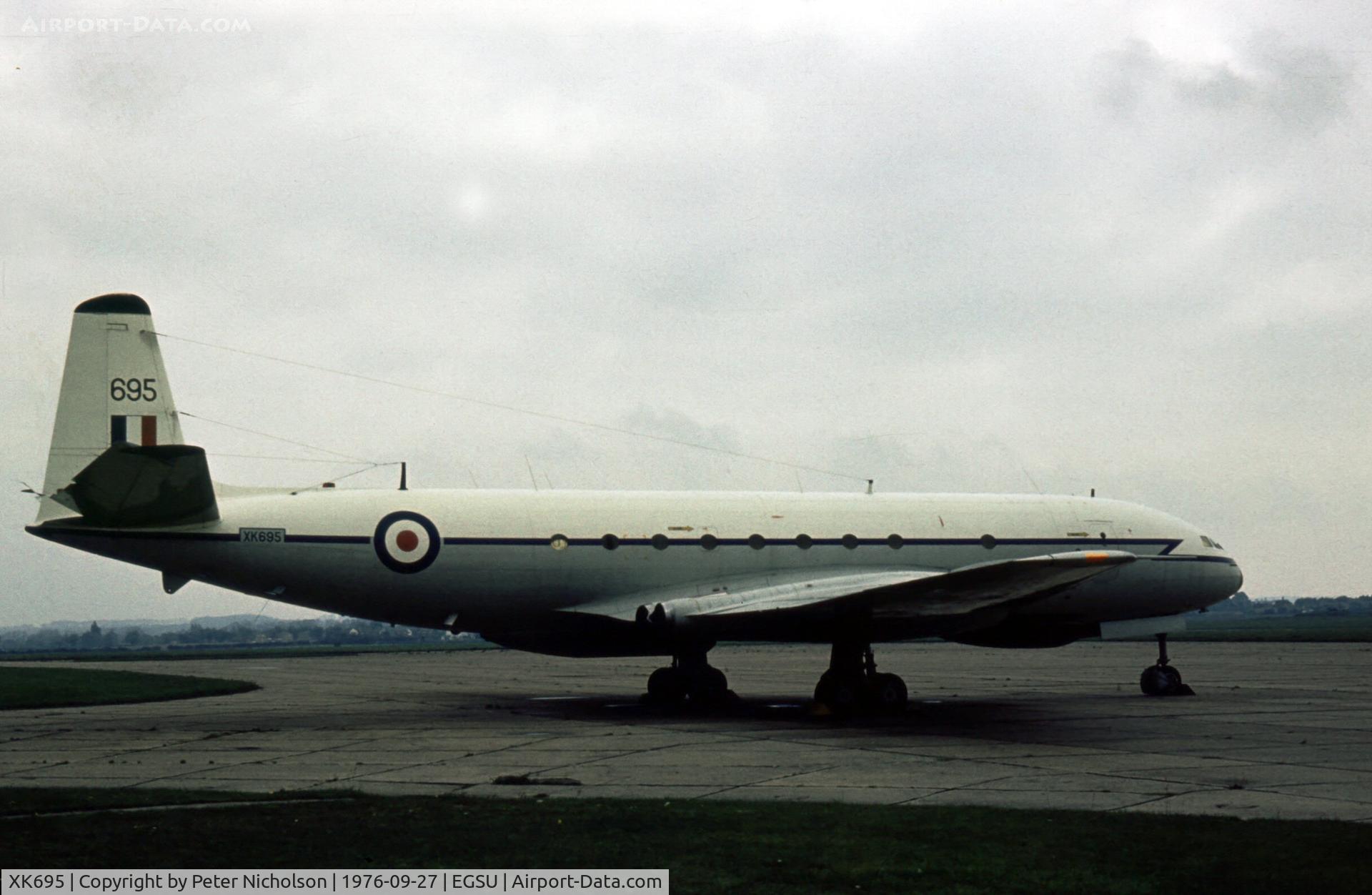 XK695, 1956 De Havilland DH.106 Comet C.2R C/N 6030, Comet C.2R of 51 Squadron on display in the Summer of 1976 at the Imperial War Museum, Duxford.