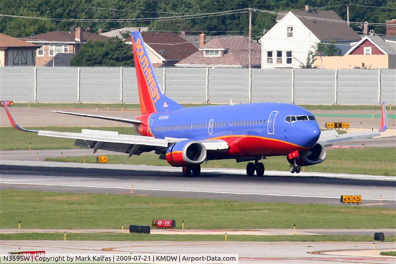 N359SW, 1992 Boeing 737-3H4 C/N 26596, Southwest 737-3H4, N359SW RWY 4R KMDW