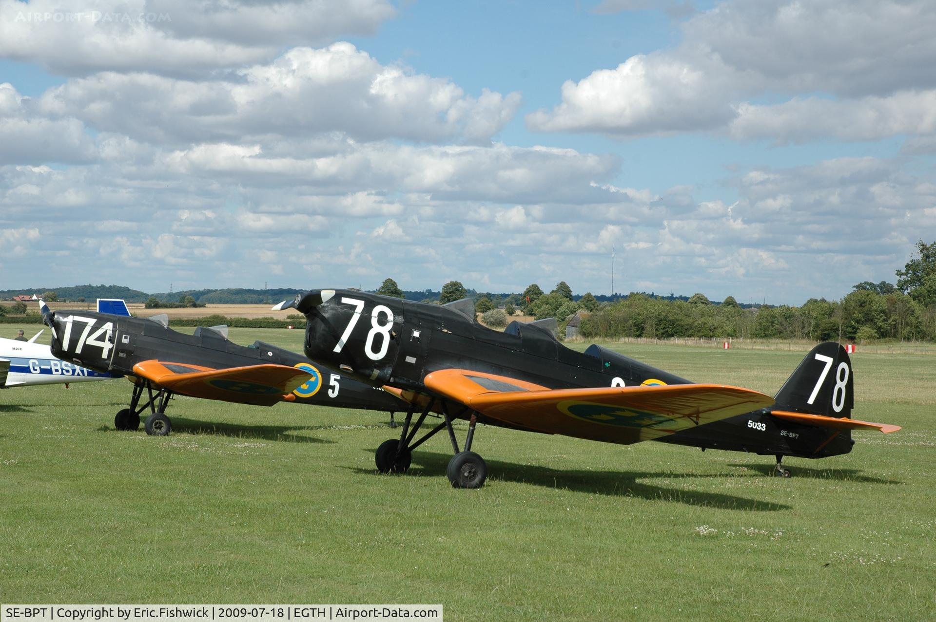 SE-BPT, 1940 Klemm Kl-35D C/N 1922-627, SE-BPT Klem Kl-35D at Shuttleworth Evening Display July 09