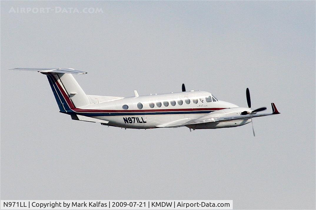 N971LL, 1999 Raytheon Aircraft Company B300 C/N FL-267, Illinois Governor, Pat Quinn's plane departs RWY 4R KMDW, to KSPI...