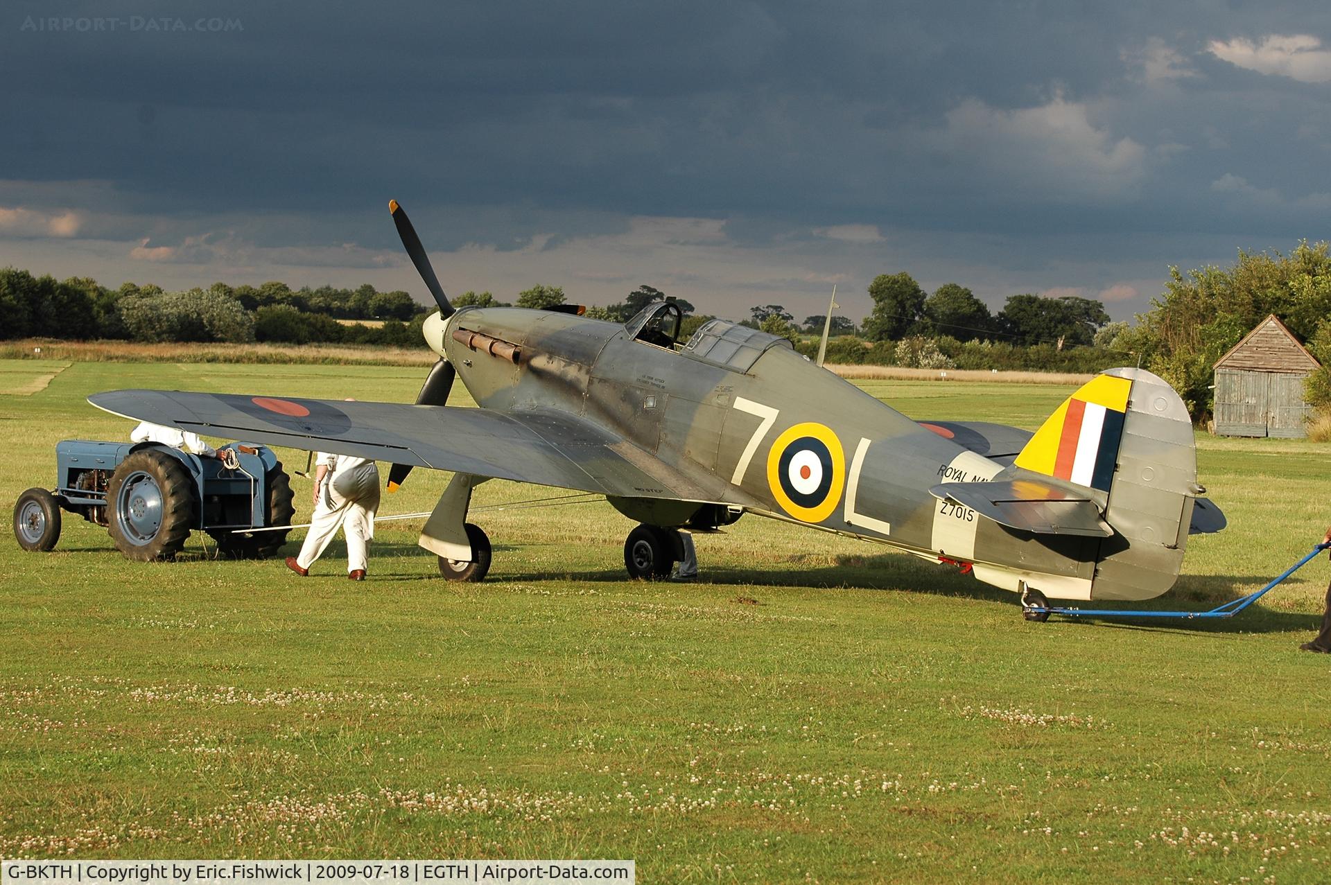 G-BKTH, 1939 Hawker (CCF) Sea Hurricane Mk1B C/N CCF/41H/4013, 4. Z7015 at Shuttleworth Evening Air Display July 09