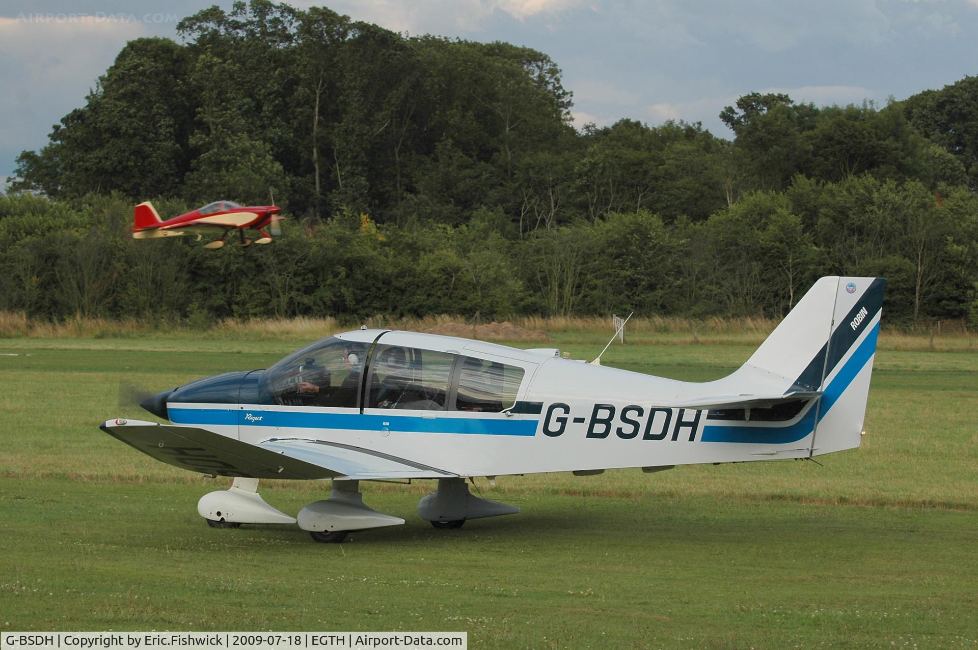 G-BSDH, 1990 Robin DR-400-180 Regent Regent C/N 1980, G-BSDH at Shuttleworth Evening Air Display July 09