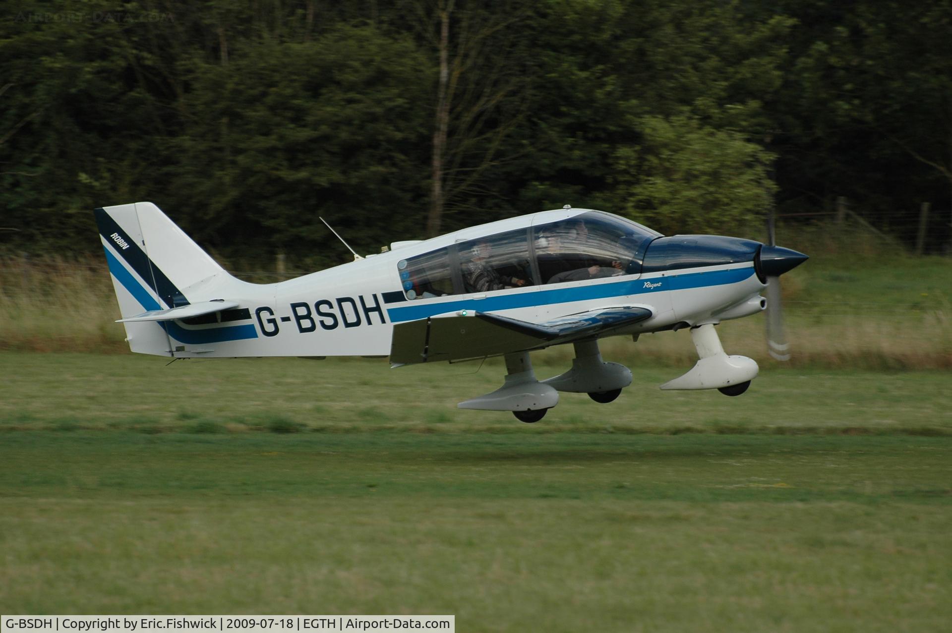 G-BSDH, 1990 Robin DR-400-180 Regent Regent C/N 1980, G-BSDH at Shuttleworth Evening Air Display July 09