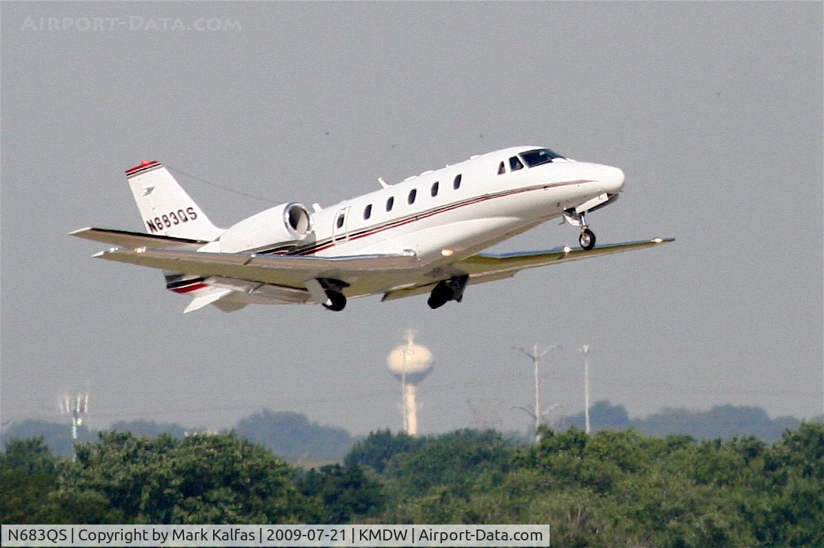 N683QS, 2006 Cessna 560XL Citation XLS C/N 560-5643, Cessna 560XL N683QS off 4R KMDW for a long day of work...KLAS - KMRY - KSNA
