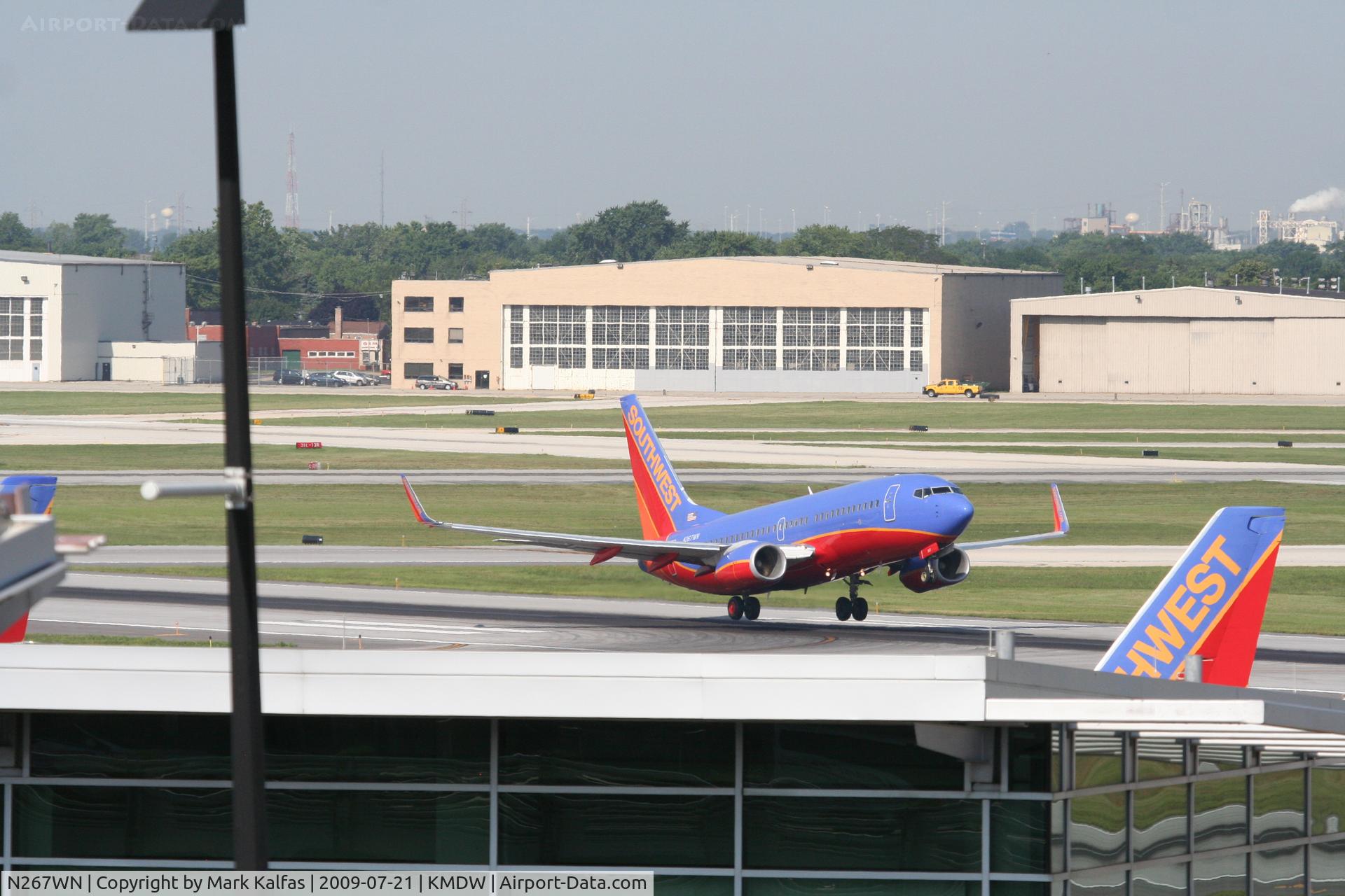 N267WN, 2007 Boeing 737-7H4 C/N 32525, Southwest 737-7H4, N267WN departing on RWY 4R KMDW.