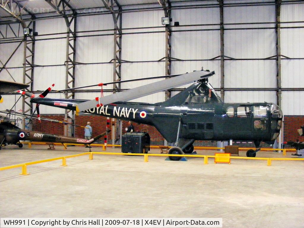 WH991, Westland Dragonfly HR.3 C/N WA/H/67, Westland Dragonfly HR.3 of the Yorkshire Helicopter Preservation Group (YHPG) on display at the Yorkshire Air Museum