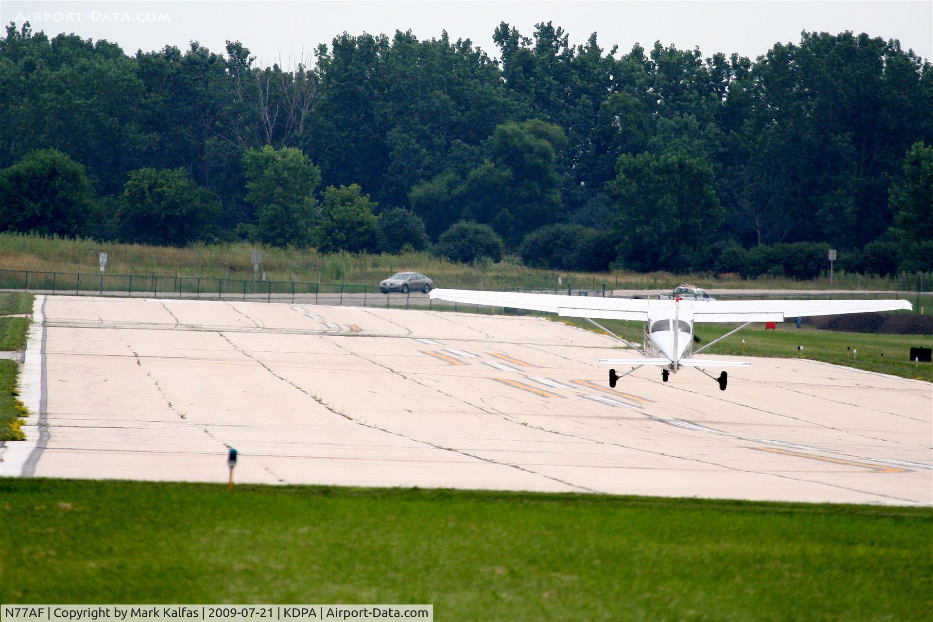 N77AF, 1997 Cessna 172R C/N 17280071, American Flyers Cessna 172R, N77AF, lifting off RWY 15 KDPA