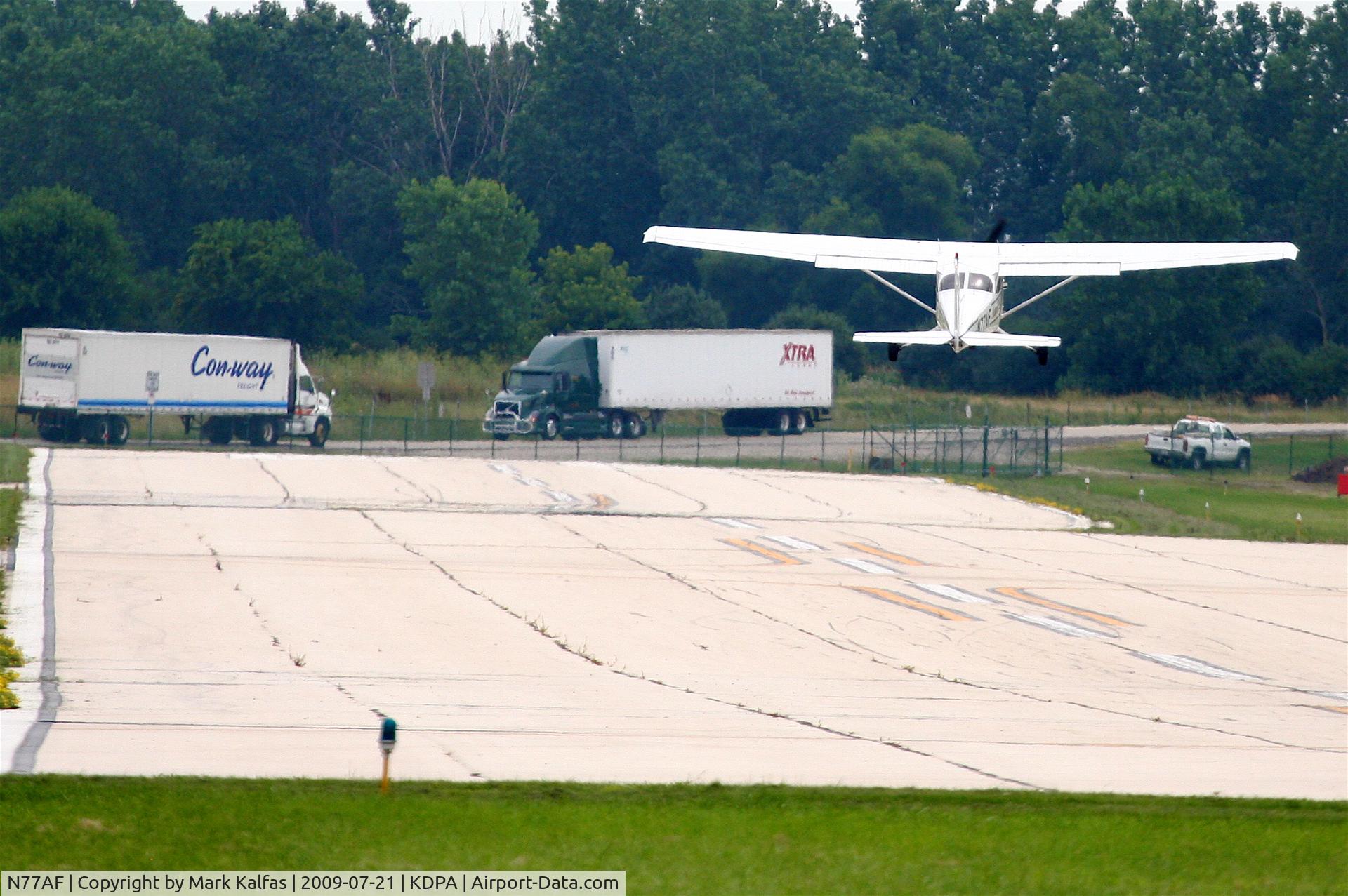 N77AF, 1997 Cessna 172R C/N 17280071, American Flyers Cessna 172R, N77AF, lifting off RWY 15 KDPA