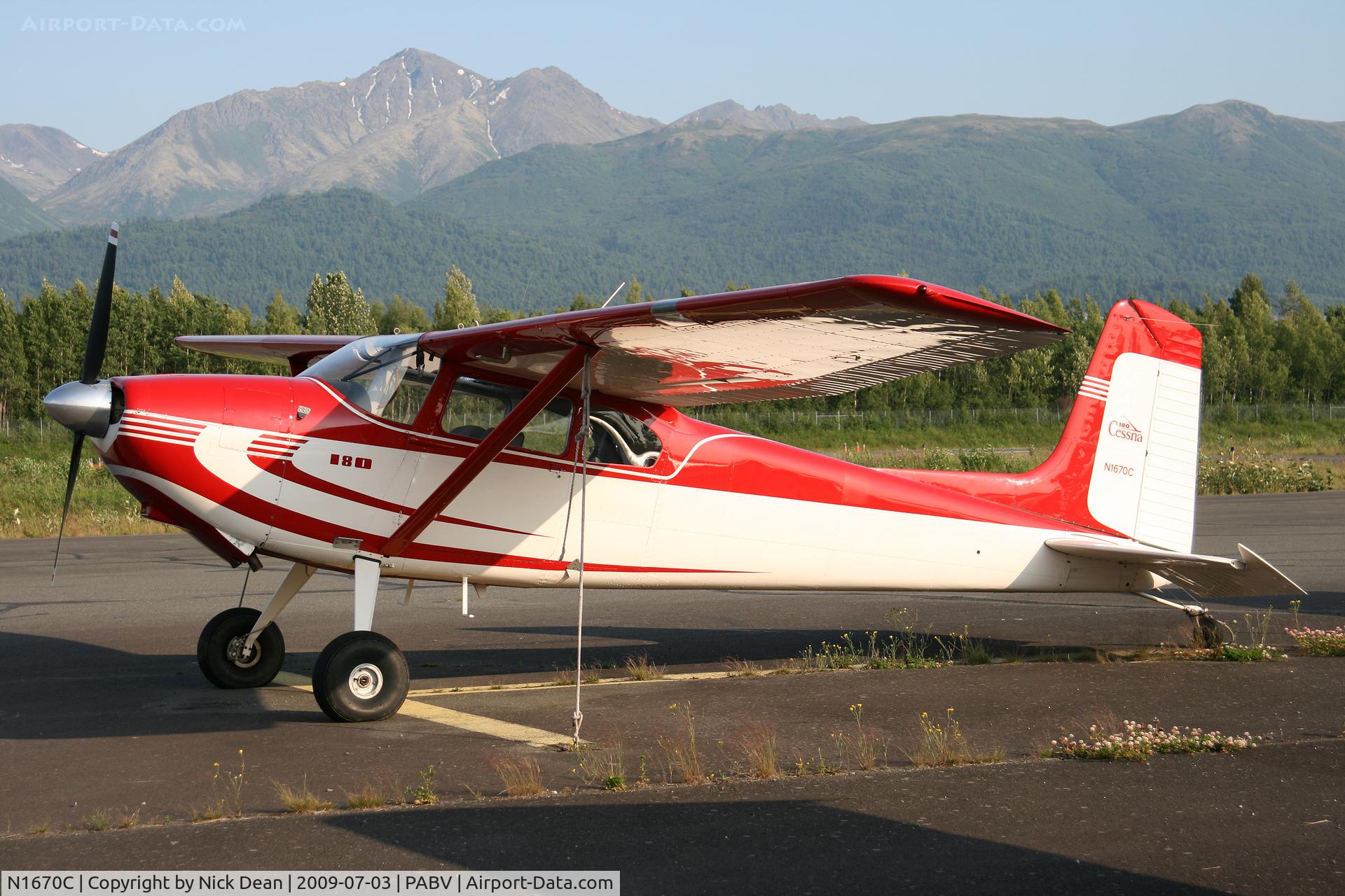 N1670C, 1953 Cessna 180 C/N 30370, PABV