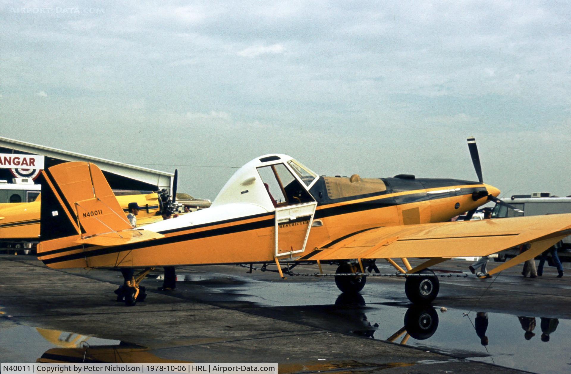 N40011, 1978 Ayres S2R-T34 Thrush C/N 6002, This Turbo Thrush was on display at the 1978 Confederate Air Force Airshow at Harlingen.