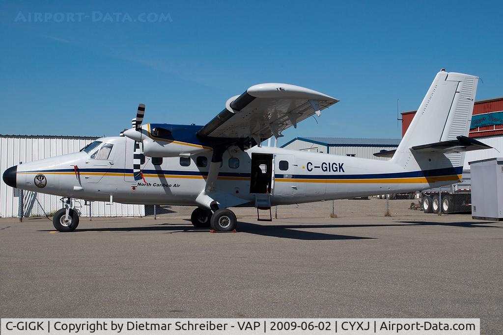 C-GIGK, 1976 De Havilland Canada DHC-6-300 Twin Otter C/N 492, North Cariboo Air Dash 6