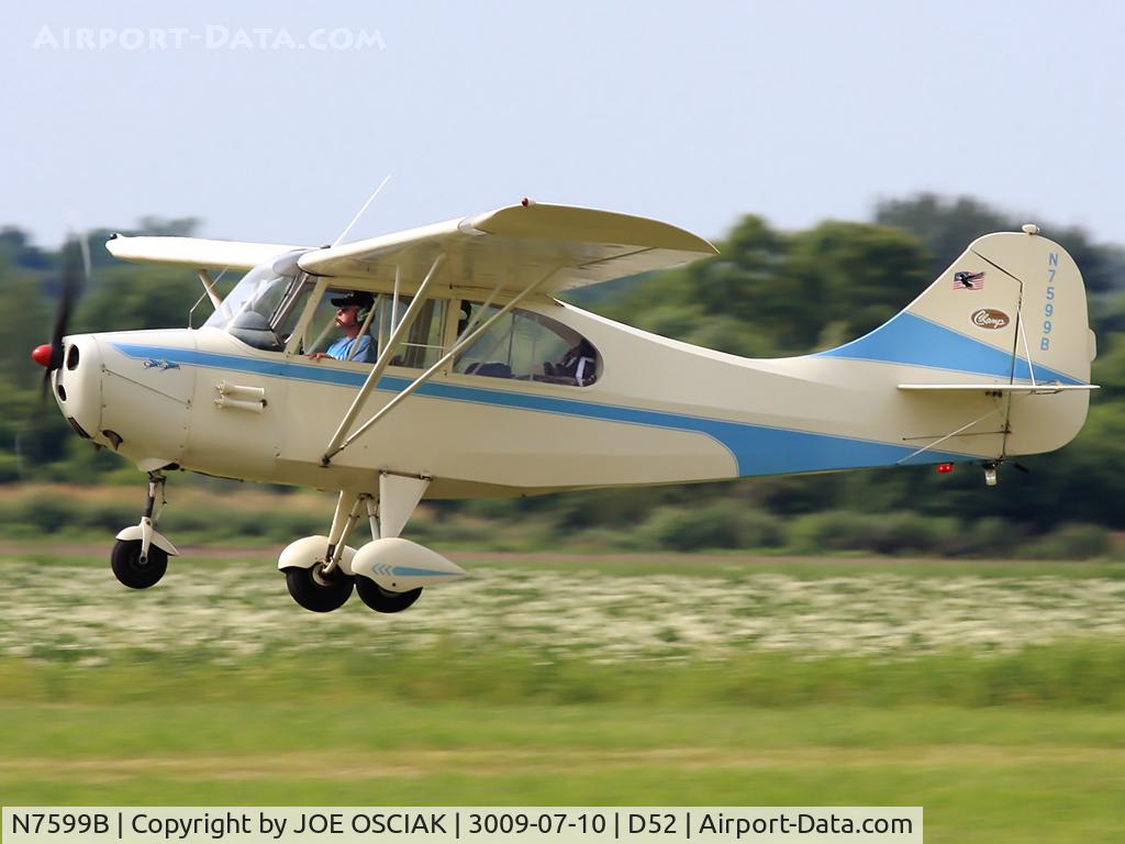 N7599B, 1957 Champion 7FC C/N 7FC-97, Leaving D52