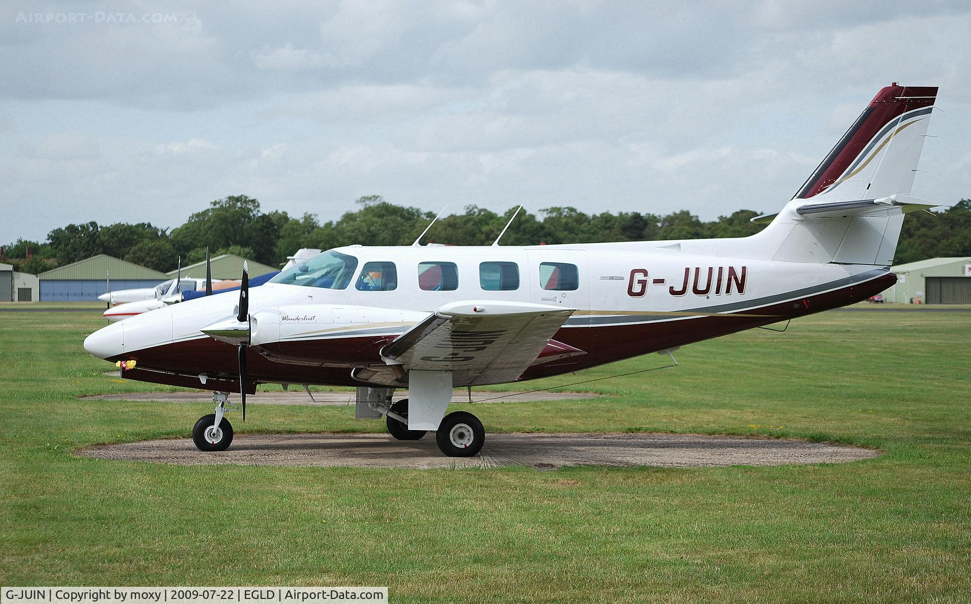 G-JUIN, 1982 Cessna T303 Crusader C/N T30300014, Cessna T303 at Denham