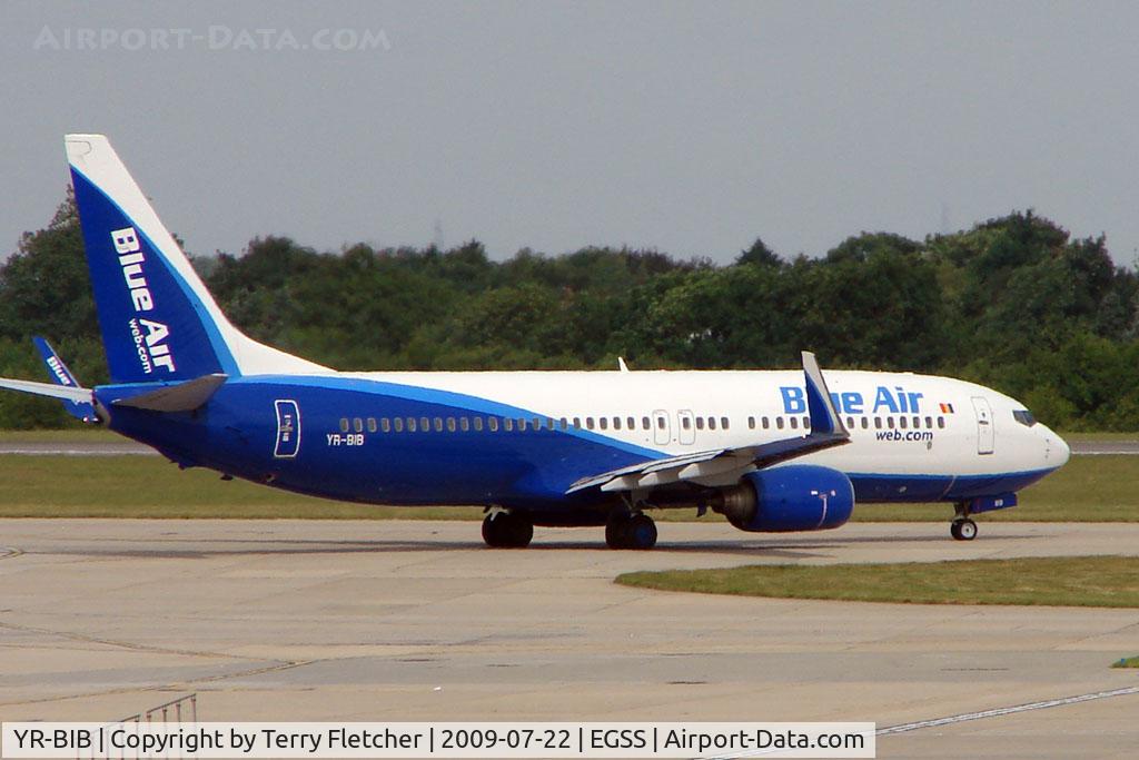 YR-BIB, 2000 Boeing 737-8AS C/N 29926, Blue Air Romania B737 at Stansted