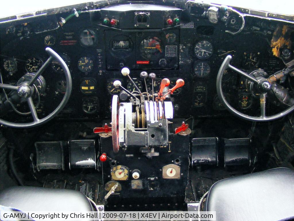 G-AMYJ, 1944 Douglas DC-3C-R-1830-90C (C-47B) C/N 15968/32716, preserved at the Yorkshire Air Museum, Elvington