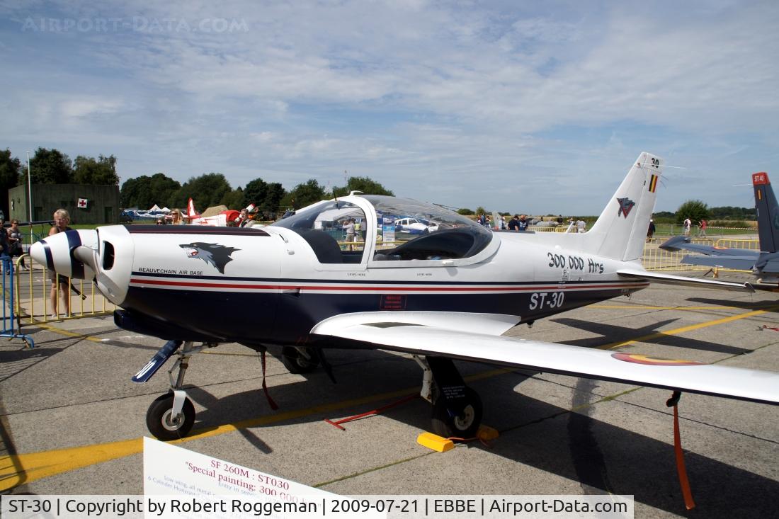 ST-30, SIAI-Marchetti SF-260MB C/N 10-30, Special paint 300.000Hrs Marchetti Belgian Air Force.Beauvechain Air Base.