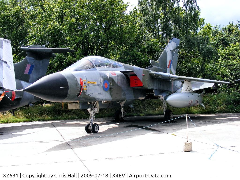 XZ631, 1978 Panavia Tornado GR.1 C/N P.15, Tornado GR4 XZ631, which arrived at Elvington on 22 March 2005, first flew on 24 November 1978 as pre-series aircraft P15 and was the prototype for the conversion work to GR.4 standard carried out by British Aerospace at Warton, Lancashire.