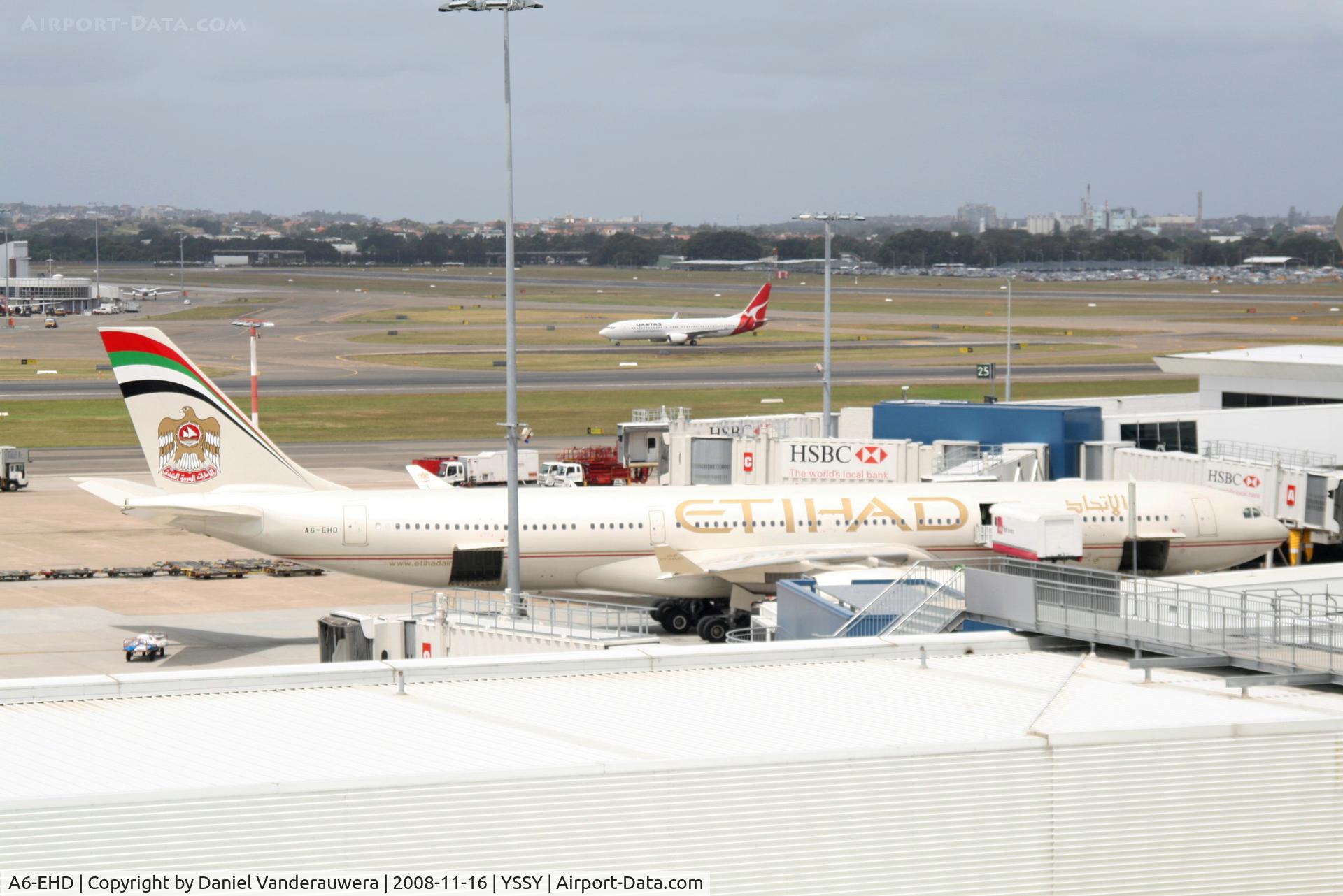 A6-EHD, 2006 Airbus A340-541 C/N 783, At the gate