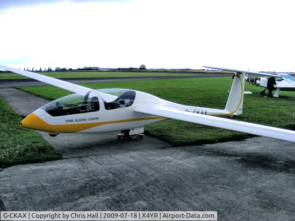 G-CKAX, 2001 AMS-Flight DG-500 Elan Orion C/N 5E229X67, DG-500 Elan Orion at the York Gliding Centre, Rufforth