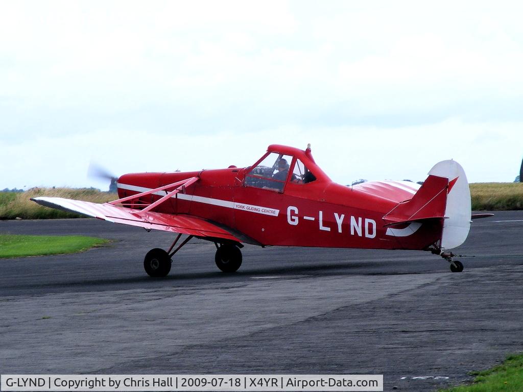 G-LYND, 1963 Piper PA-25-235 Pawnee C/N 25-6309, at the York Gliding Centre, Rufford. Previous ID: SE-IXU