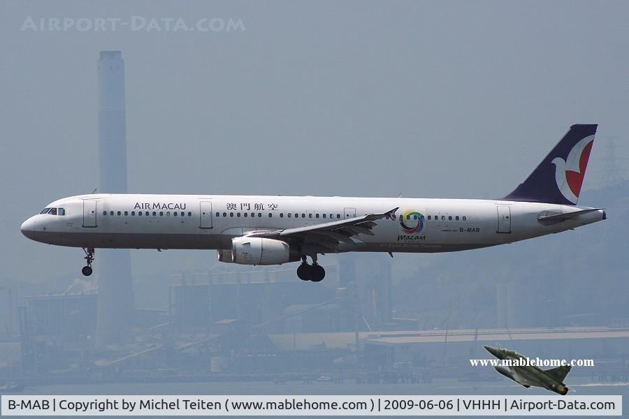 B-MAB, 1995 Airbus A321-131 C/N 557, Air Macau