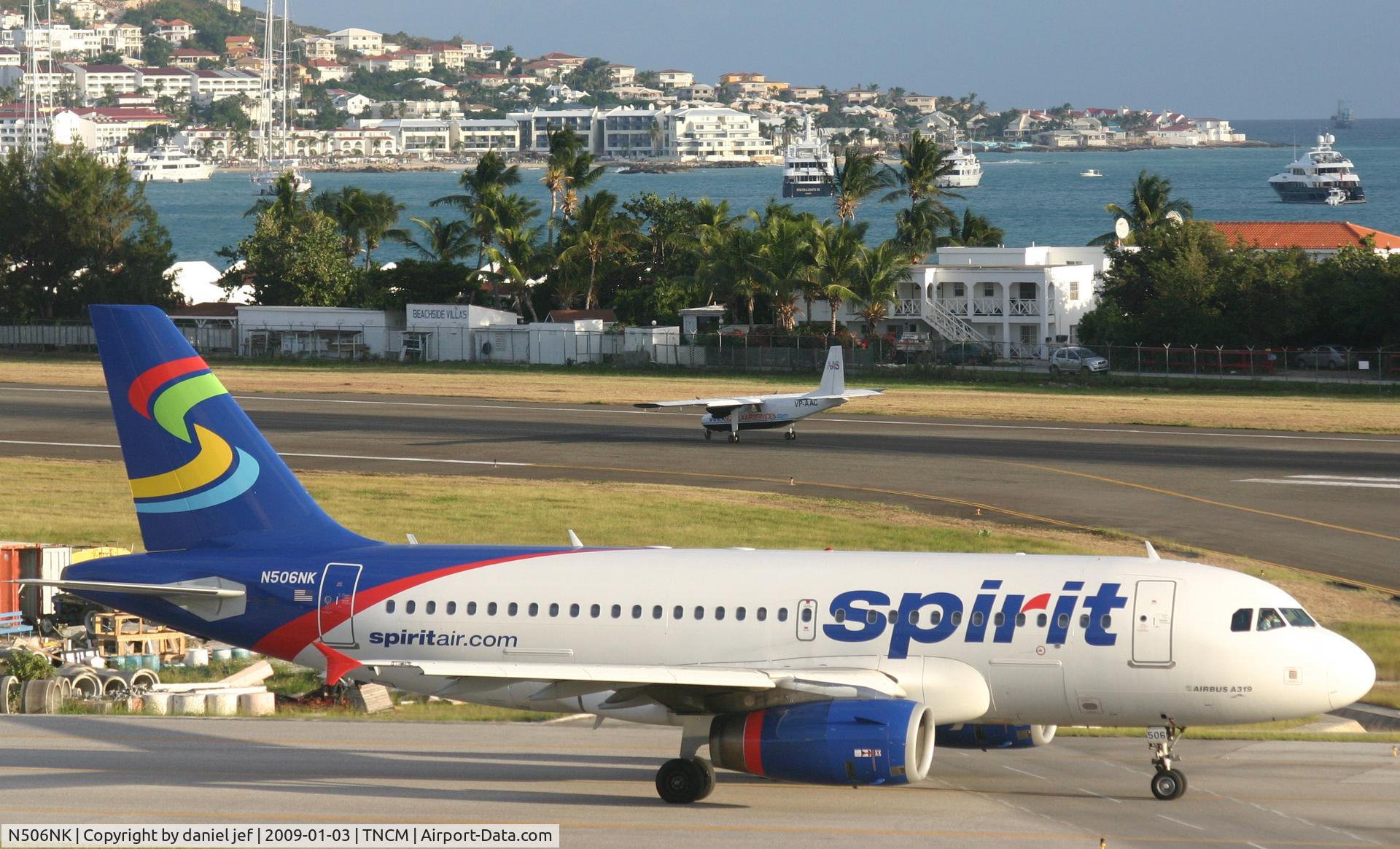 N506NK, 2005 Airbus A319-132 C/N 2490, taxing to the runway