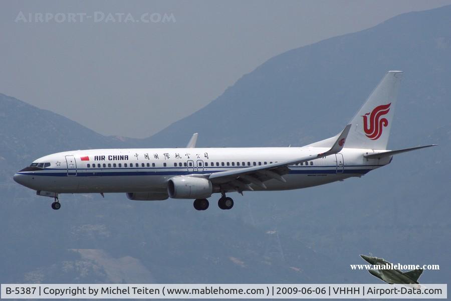B-5387, 2009 Boeing 737-89L C/N 36492, Air China
